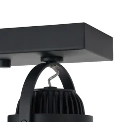 QAZQA Professional Led-Strahler|Led-Deckenleuchten*Moderne Aufbauleuchte schwarz inkl. dimmbarer LED 2-Licht - Apollo