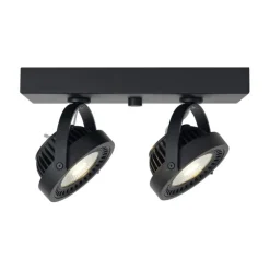 QAZQA Professional Led-Strahler|Led-Deckenleuchten*Moderne Aufbauleuchte schwarz inkl. dimmbarer LED 2-Licht - Apollo
