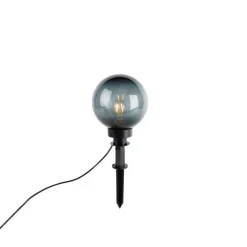 Trio Leuchten Gartenbeleuchtung*Moderne Aufsatzleuchte Rauchglas 20 cm IP44 - Moshi