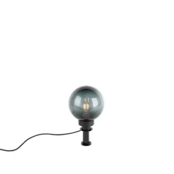 Trio Leuchten Gartenbeleuchtung*Moderne Aufsatzleuchte Rauchglas 20 cm IP44 - Moshi