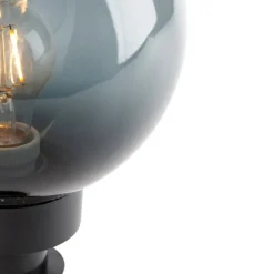 Trio Leuchten Gartenbeleuchtung*Moderne Aufsatzleuchte Rauchglas 20 cm IP44 - Moshi