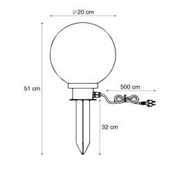 Trio Leuchten Gartenbeleuchtung*Moderne Aufsatzleuchte Rauchglas 20 cm IP44 - Moshi