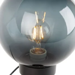 Trio Leuchten Gartenbeleuchtung*Moderne Aufsatzleuchte Rauchglas 20 cm IP44 - Moshi