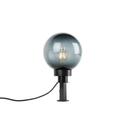 Trio Leuchten Gartenbeleuchtung*Moderne Aufsatzleuchte Rauchglas 20 cm IP44 - Moshi