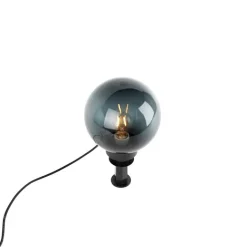 Trio Leuchten Gartenbeleuchtung*Moderne Aufsatzleuchte Rauchglas 20 cm IP44 - Moshi