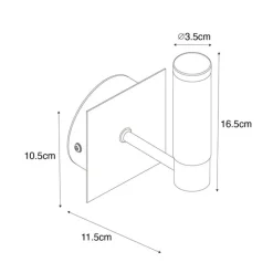 QAZQA Badezimmerlampen|Wandleuchten*Moderne Badezimmer Wandleuchte schwarz IP44 - Bath