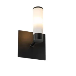 QAZQA Badezimmerlampen|Wandleuchten*Moderne Badezimmer Wandleuchte schwarz IP44 - Bath