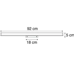 QAZQA Badezimmerlampen|Led-Wandleuchten*Moderne Badezimmer Wandleuchte Stahl 92 cm IP44 - Cascada