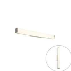 QAZQA Badezimmerlampen|Led-Wandleuchten*Moderne Badezimmer Wandleuchte Stahl 62 cm IP44 - Cascada