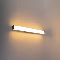 QAZQA Badezimmerlampen|Led-Wandleuchten*Moderne Badezimmer Wandleuchte Stahl 62 cm IP44 - Cascada