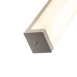 QAZQA Badezimmerlampen|Led-Wandleuchten*Moderne Badezimmer Wandleuchte Stahl 62 cm IP44 - Cascada