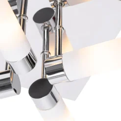 QAZQA Badezimmerlampen|Deckenleuchten Außen*Moderne Badezimmer-Deckenleuchte Chrom 4-flammig IP44 - Bath