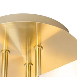 QAZQA Badezimmerlampen|Deckenleuchten Außen*Moderne Badezimmer-Deckenleuchte Messing 3-flammig IP44 - Bath