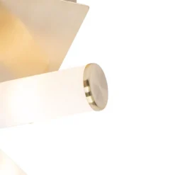 QAZQA Badezimmerlampen|Deckenleuchten Außen*Moderne Badezimmer-Deckenleuchte Messing 4-flammig IP44 - Bath