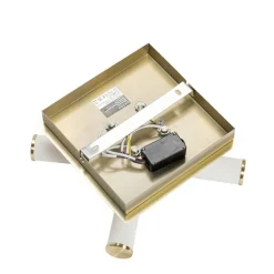 QAZQA Badezimmerlampen|Deckenleuchten Außen*Moderne Badezimmer-Deckenleuchte Messing 4-flammig IP44 - Bath