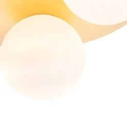 QAZQA Badezimmerlampen|Deckenleuchten Außen*Moderne Badezimmer-Deckenleuchte Messing 3-flammig - Cederic