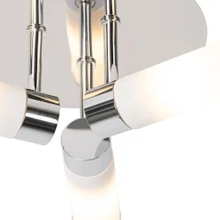 QAZQA Badezimmerlampen|Deckenleuchten Außen*Moderne Badezimmer-Deckenleuchte Chrom 3-flammig IP44 - Bath