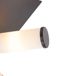 QAZQA Badezimmerlampen|Deckenleuchten Außen*Moderne Badezimmer-Deckenleuchte schwarz 4-flammig IP44 - Bath