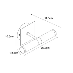QAZQA Badezimmerlampen|Wandleuchten*Moderne Badezimmer-Wandleuchte weiß IP44 2-flammig - Bath