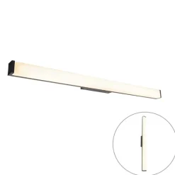 QAZQA Badezimmerlampen|Led-Wandleuchten*Moderne Badezimmer-Wandleuchte schwarz 92 cm IP44 - Cascada