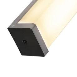 QAZQA Badezimmerlampen|Led-Wandleuchten*Moderne Badezimmer-Wandleuchte schwarz 92 cm IP44 - Cascada