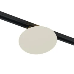 QAZQA Deckenstrahler|Aufbaustrahler*Moderne beige Deckenleuchte für Schienensystem 1-phasig 2-Lichter - Iconic Pulley