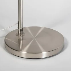 QAZQA Bogenlampen|Stehlampen*Moderne Bogenlampe aus Stahl mit schwarzem Stoffschirm - Arc Basic