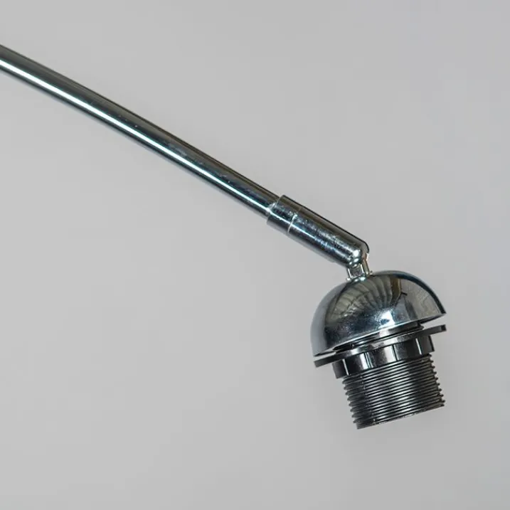 QAZQA Esszimmerlampen|Wohnzimmerlampen*Moderne Bogenlampe chrom verstellbar ohne Schirm