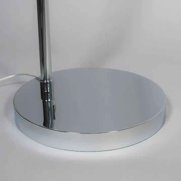 QAZQA Esszimmerlampen|Wohnzimmerlampen*Moderne Bogenlampe chrom verstellbar ohne Schirm