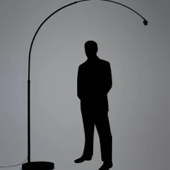 QAZQA Esszimmerlampen|Wohnzimmerlampen*Moderne Bogenlampe chrom verstellbar ohne Schirm