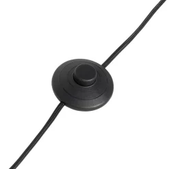 QAZQA Schlafzimmerlampen|Esszimmerlampen*Moderne Bogenlampe schwarz mit Rauchglas - Arc