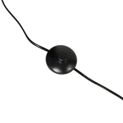 QAZQA Schlafzimmerlampen|Esszimmerlampen*Moderne Bogenlampe schwarz mit gold - Arc Basic