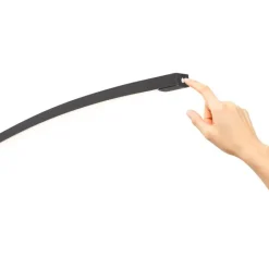 QAZQA Wohnzimmerlampen|Led-Stehlampen*Moderne Bogenlampe schwarz inkl. LED mit Touch-Dimmer - Arlow