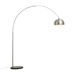 QAZQA Wohnzimmerlampen|Stehlampen*Moderne Bogenlampe Stahl verstellbar - Grande