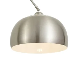 QAZQA Wohnzimmerlampen|Stehlampen*Moderne Bogenlampe Stahl verstellbar - Grande