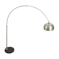 QAZQA Wohnzimmerlampen|Stehlampen*Moderne Bogenlampe Stahl verstellbar - Grande