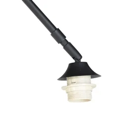 QAZQA Schlafzimmerlampen|Küchenlampen*Moderne Bogenleuchte schwarz mit Marmorsockel - XXL