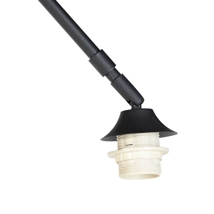 QAZQA Schlafzimmerlampen|Küchenlampen*Moderne Bogenleuchte schwarz mit Marmorsockel - XXL