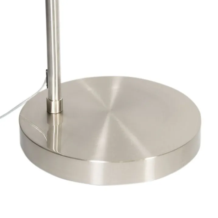 QAZQA Schlafzimmerlampen|Küchenlampen*Moderne Bogenleuchte Stahl XL verstellbar ohne Schirm