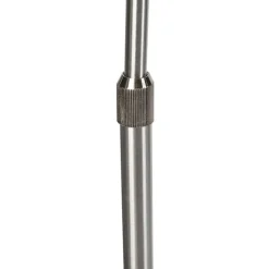 QAZQA Schlafzimmerlampen|Küchenlampen*Moderne Bogenleuchte Stahl XL verstellbar ohne Schirm