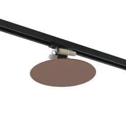QAZQA Deckenstrahler|Aufbaustrahler*Moderne bronzefarbene Deckenleuchte für 1-Phasen-Schienensystem 2-flammig - Iconic Pulley