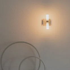 QAZQA Badezimmerlampen|Wandleuchten*Moderne Chrom Wandleuchte 2-flammig IP44 - Bath