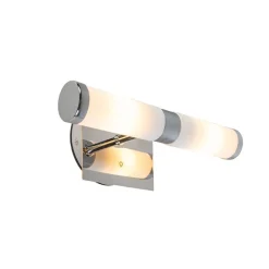 QAZQA Badezimmerlampen|Wandleuchten*Moderne Chrom Wandleuchte 2-flammig IP44 - Bath