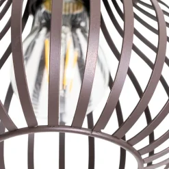 QAZQA Schlafzimmerlampen|Küchenlampen*Moderne Deckenlampe braun 18 cm - Sapphira