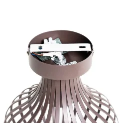 QAZQA Schlafzimmerlampen|Küchenlampen*Moderne Deckenlampe braun 18 cm - Sapphira