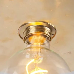 QAZQA Deckenleuchten|Wohnzimmerlampen*Moderne Deckenlampe Gold 40cm - Disque