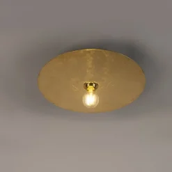 QAZQA Deckenleuchten|Wohnzimmerlampen*Moderne Deckenlampe Gold 40cm - Disque