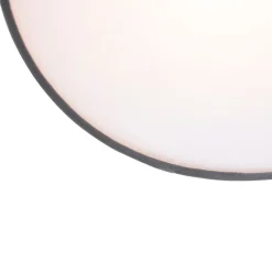 QAZQA Schlafzimmerlampen|Küchenlampen*Moderne Deckenlampe grau 40 cm mit goldener Innenausstattung - Drum