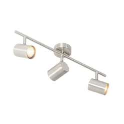 QAZQA Deckenstrahler|Aufbaustrahler*Moderne Deckenleuchte aus Stahl 3-flammig verstellbar - Jeana