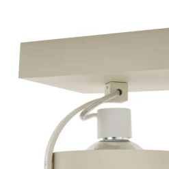 QAZQA Aufbaustrahler|Deckenstrahler*Moderne Deckenleuchte Beige G9 rund schwenk- und neigbar 2-flammig - Go